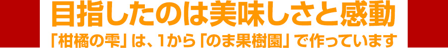 目指したのは美味しさと感動