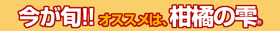 今が旬！おすすめは口どけとろける柑橘ゼリー　柑橘の雫